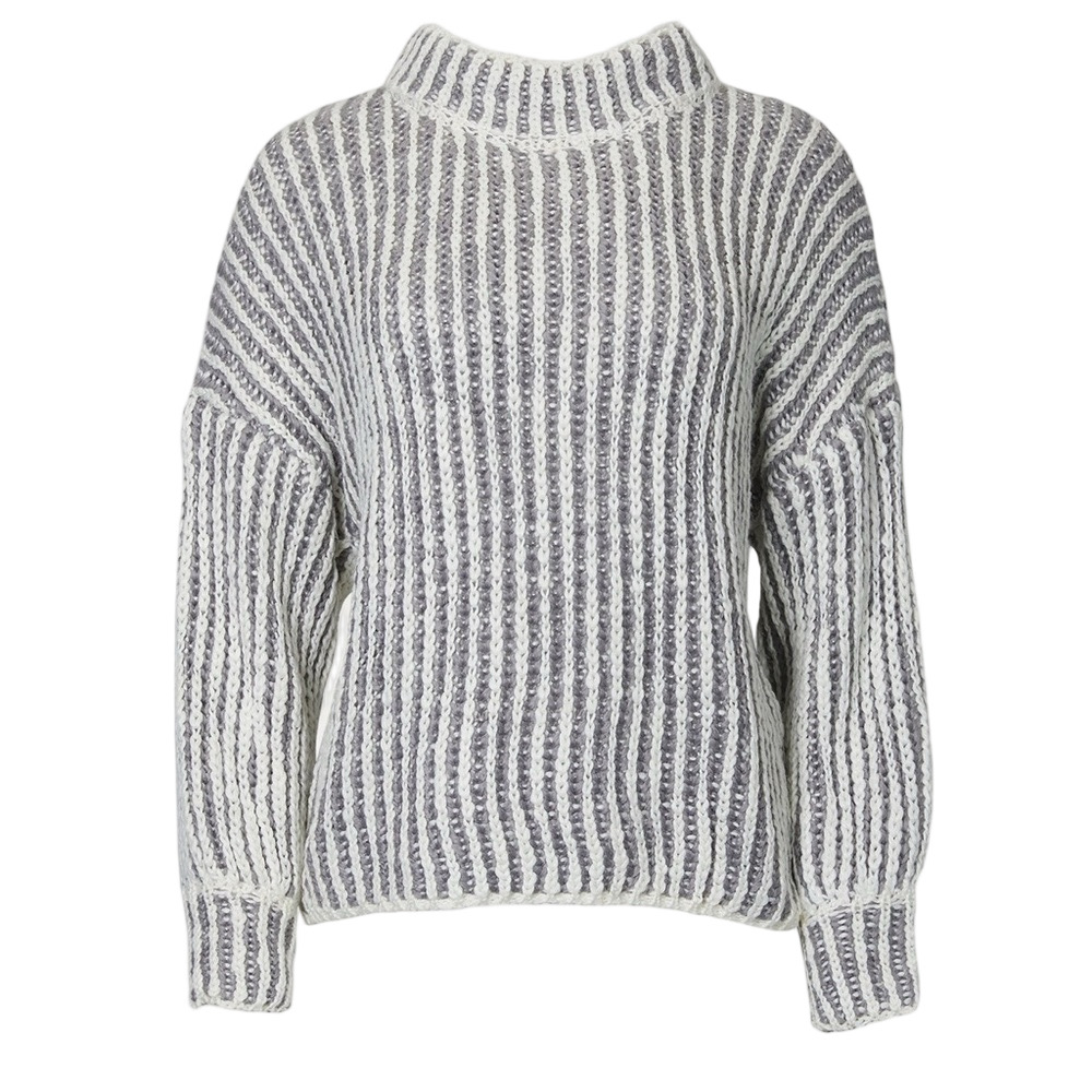 POL Woman’s Medium Mock Neck Sweater Blouson Sleeves